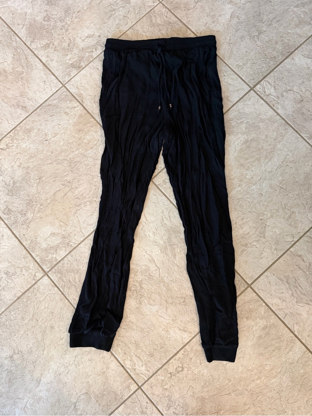 Gentle Fawn Black Crepe Joggers Size S